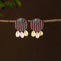 Muskan Fabart Shell Work Earrings