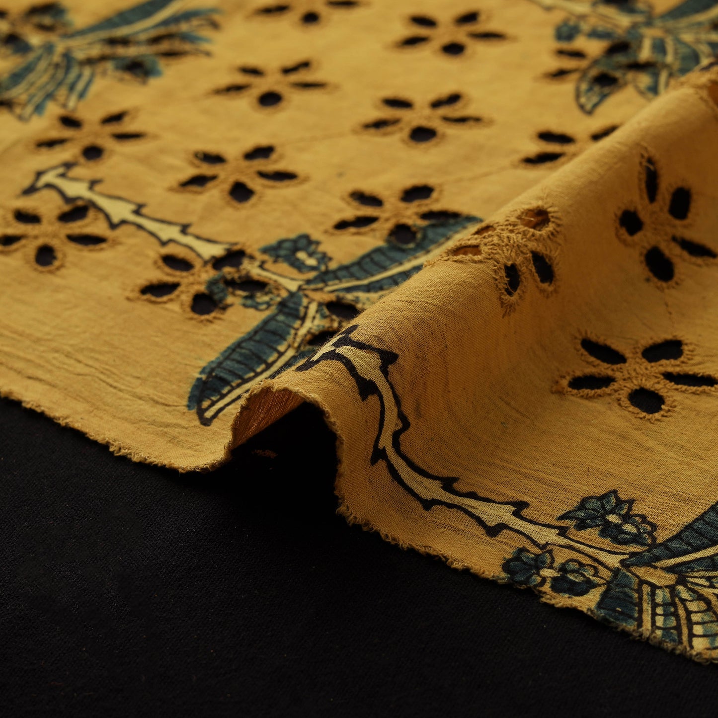 Ajrakh Hand Block Print Natural Dyed Cotton Hakoba Fabric 20
