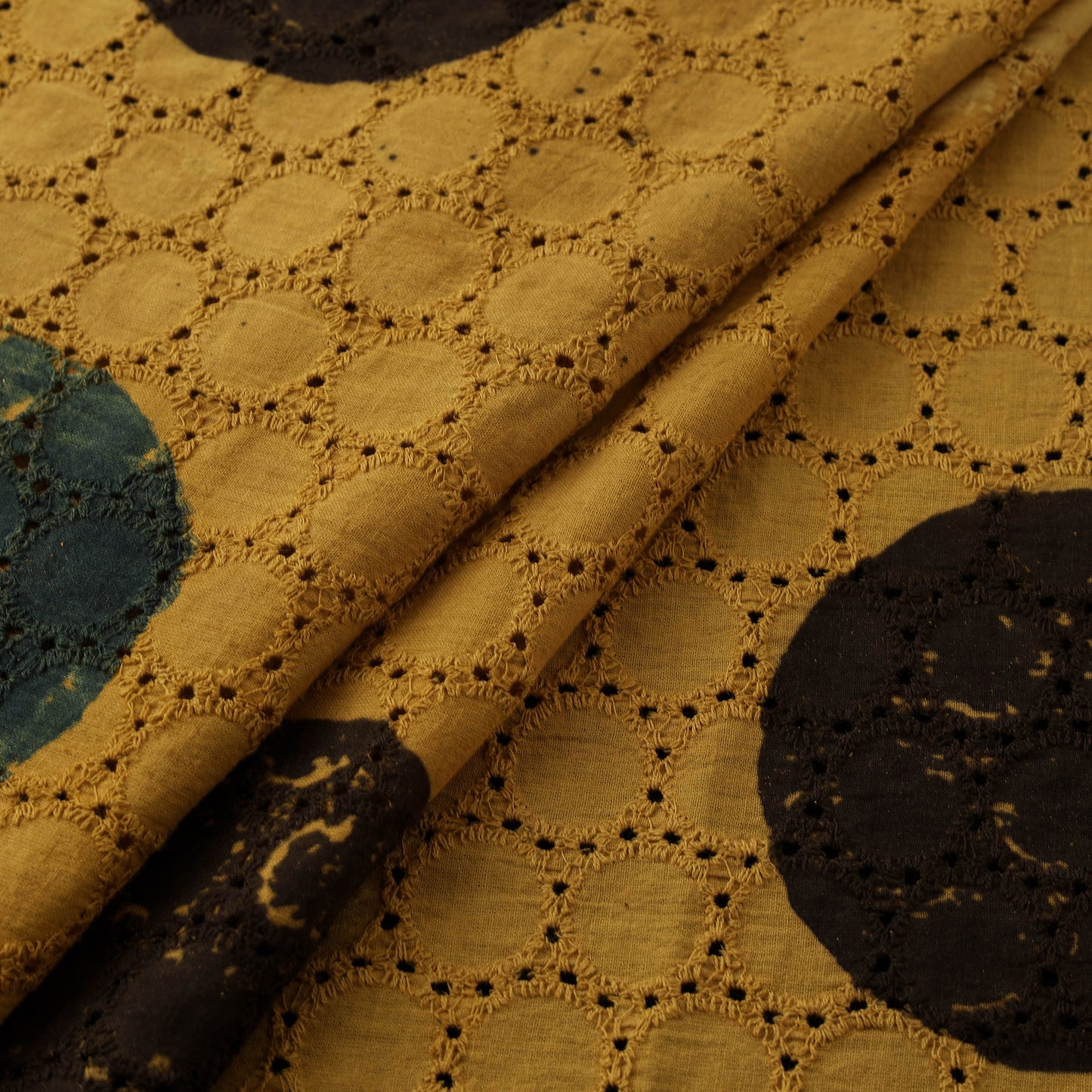 Ajrakh Hand Block Print Natural Dyed Cotton Hakoba Fabric 19