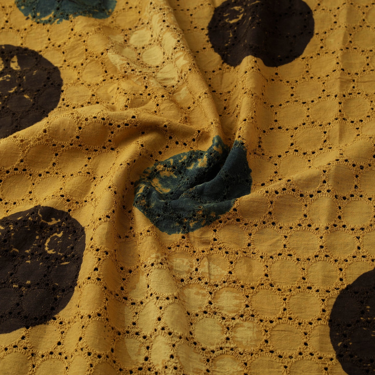 Ajrakh Hand Block Print Natural Dyed Cotton Hakoba Fabric 19