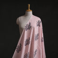 Pink - Mughal Butta Sanganeri Block Print Pure Cotton Fabric 24