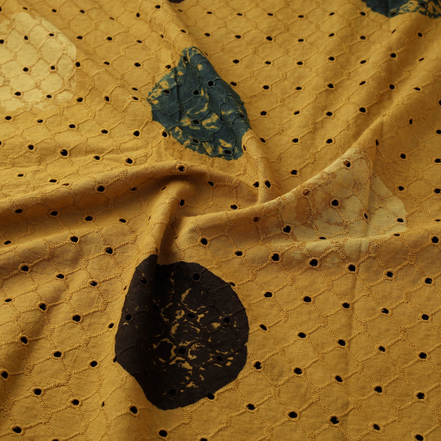 Ajrakh Hand Block Print Natural Dyed Cotton Hakoba Fabric 18