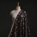 Black - Sanganeri Block Print Pure Cotton Fabric 26