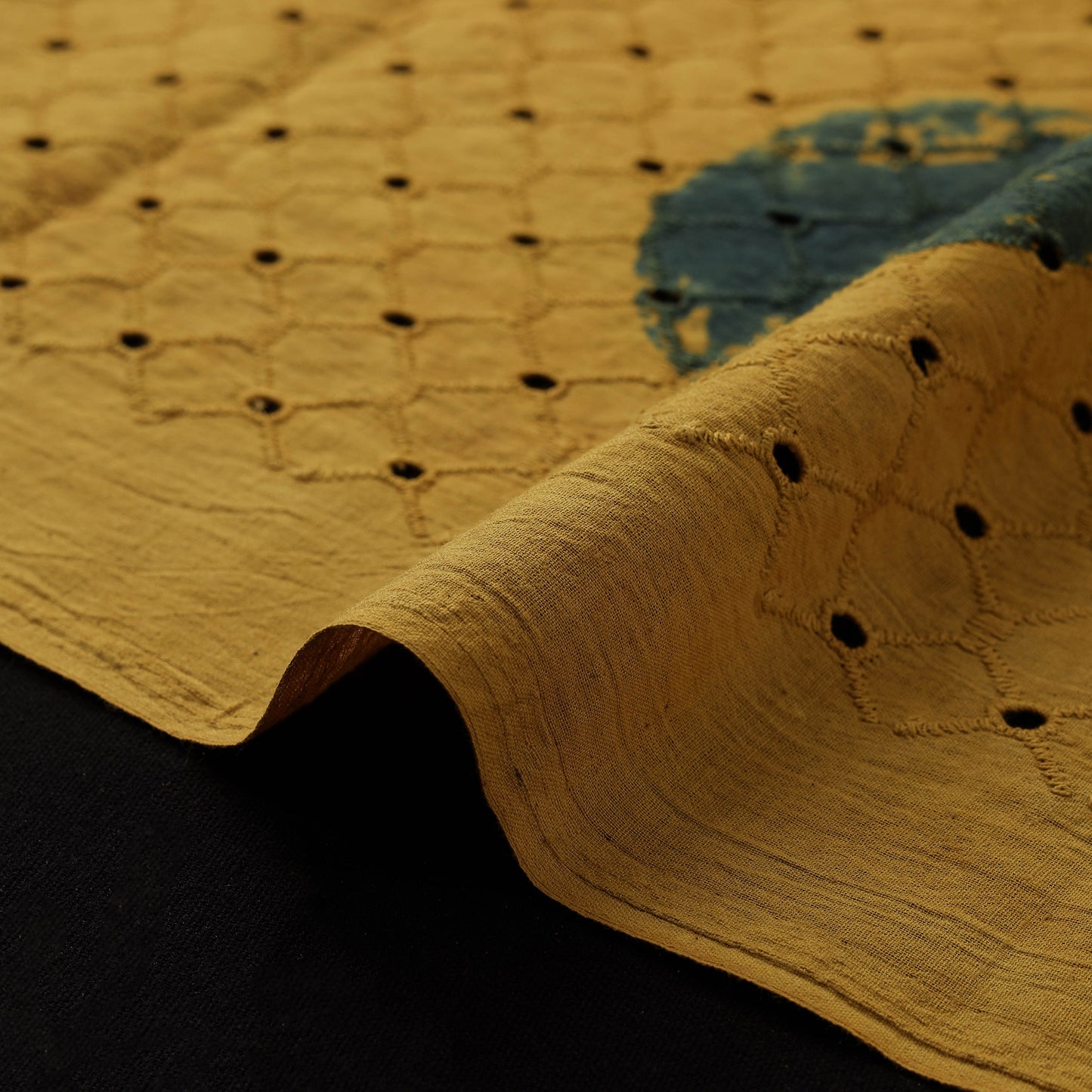 Ajrakh Hand Block Print Natural Dyed Cotton Hakoba Fabric 18