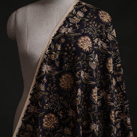 Black - Sanganeri Block Print Pure Cotton Fabric 26