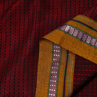 Maroon - Traditional Khun Weave Cotton Fabric 45