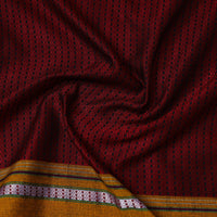 Maroon - Traditional Khun Weave Cotton Fabric 45