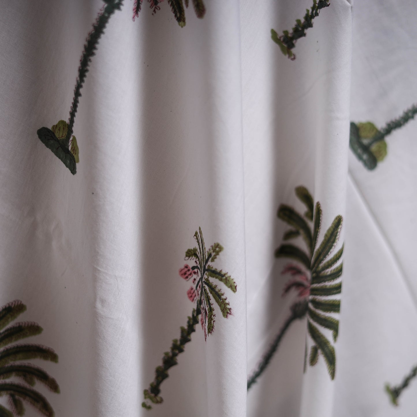 White - Mughal Butta Sanganeri Block Print Pure Cotton Fabric 25