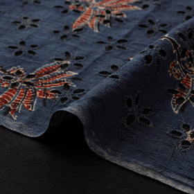 Ajrakh Hand Block Print Natural Dyed Cotton Hakoba Fabric 16