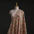 Beige - Sanganeri Block Print Pure Cotton Fabric 22