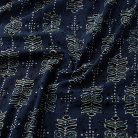 Ajrakh Hand Block Print Natural Dyed Cotton Hakoba Fabric 15