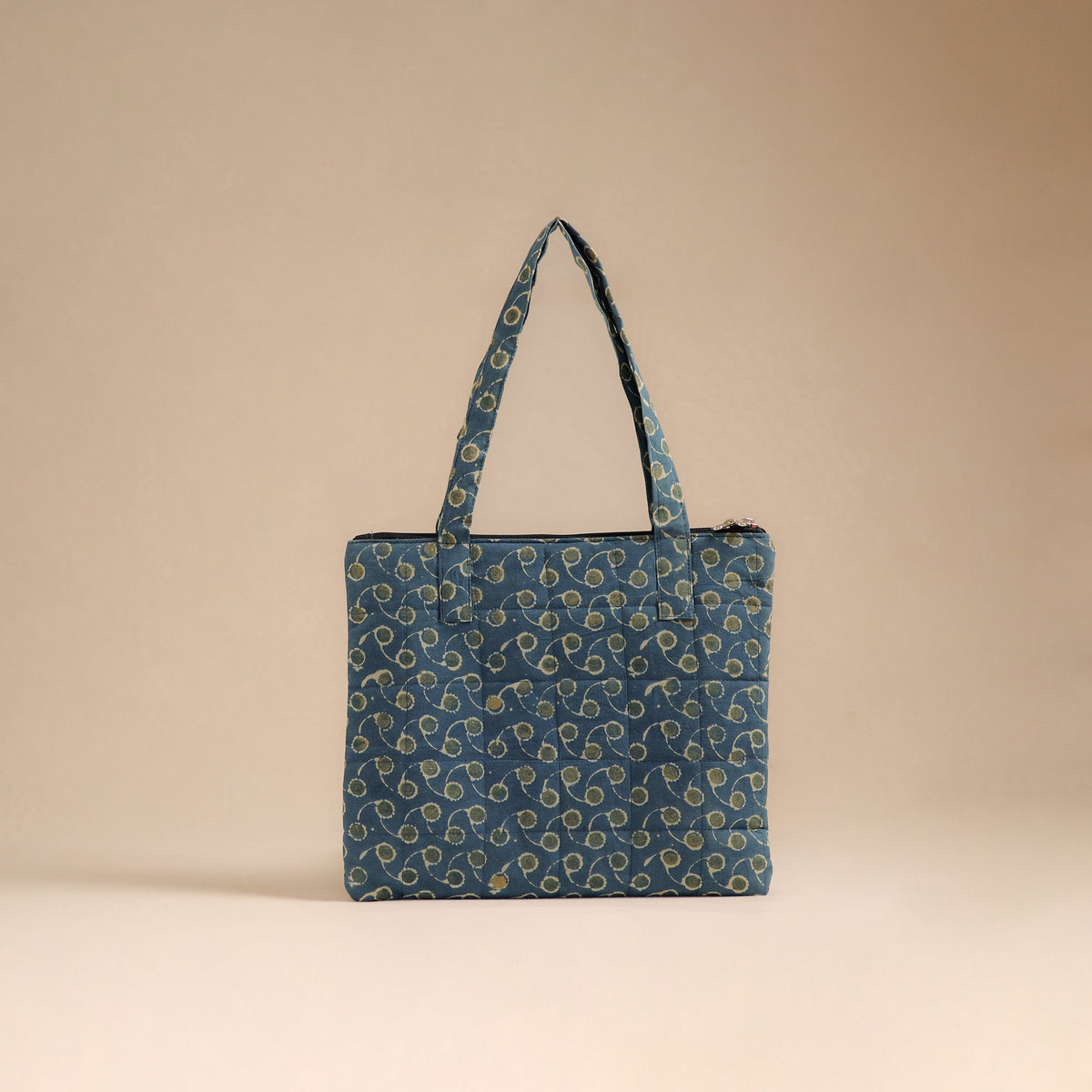 Blue - Handcrafted Quilted Handbag 75