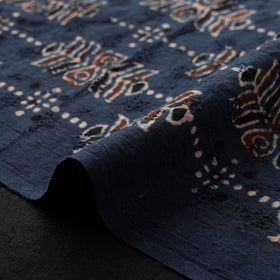 Ajrakh Hand Block Print Natural Dyed Cotton Hakoba Fabric 14