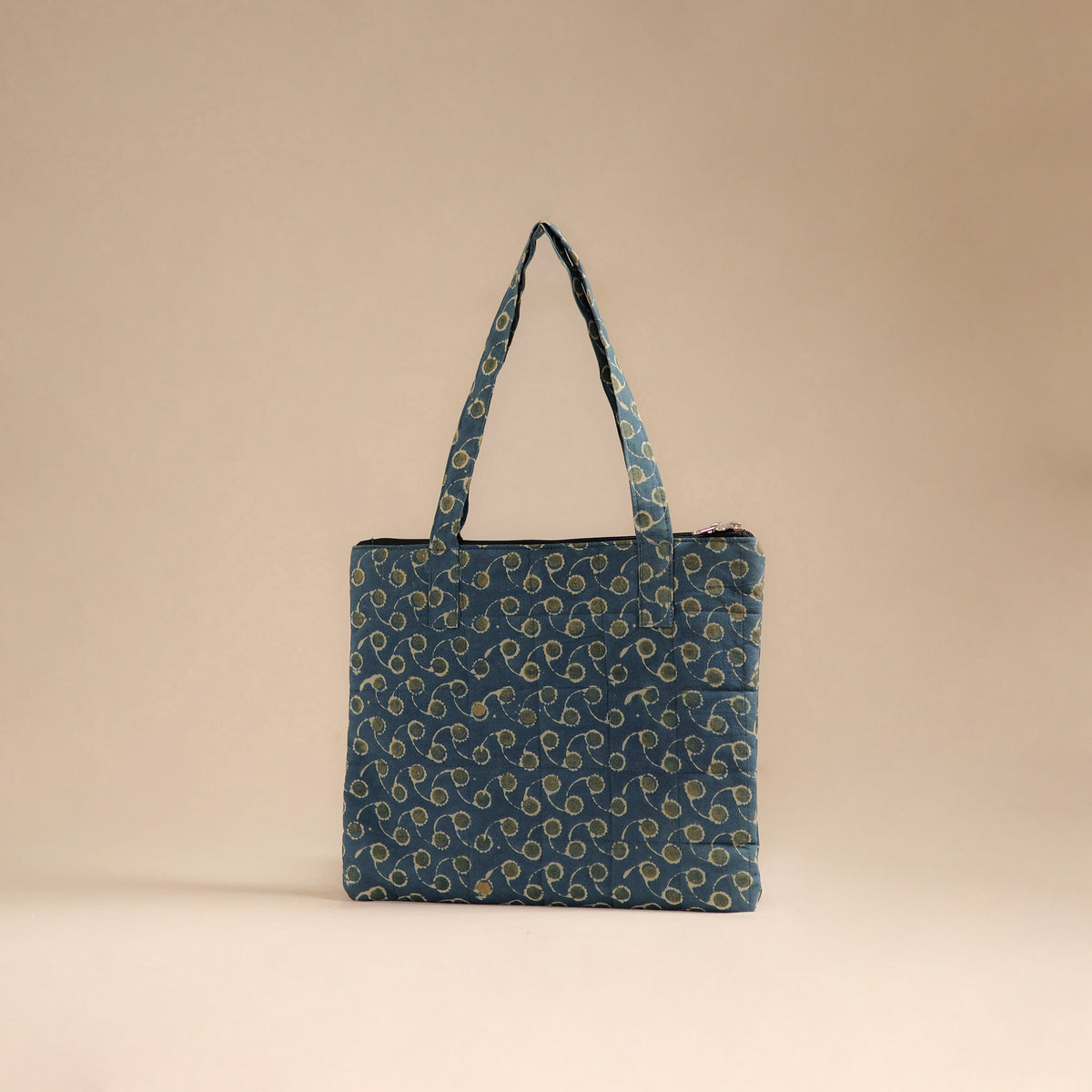 Blue - Handcrafted Quilted Handbag 75
