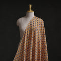 Brown - Sanganeri Block Print Pure Cotton Fabric 21