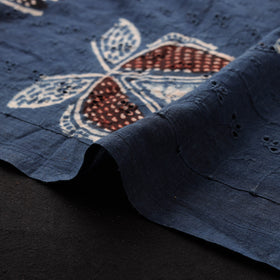 Ajrakh Hand Block Print Natural Dyed Cotton Hakoba Fabric 13
