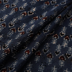 Ajrakh Hand Block Print Natural Dyed Cotton Hakoba Fabric 12