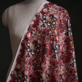Red - Sanganeri Block Print Pure Cotton Fabric 20