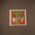 Handpainted Cheriyal Scroll Painting by Dhanalakota Sai Kiran (15 x 15 in) 31