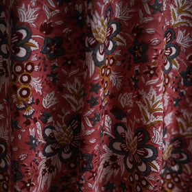 Red - Sanganeri Block Print Pure Cotton Fabric 20