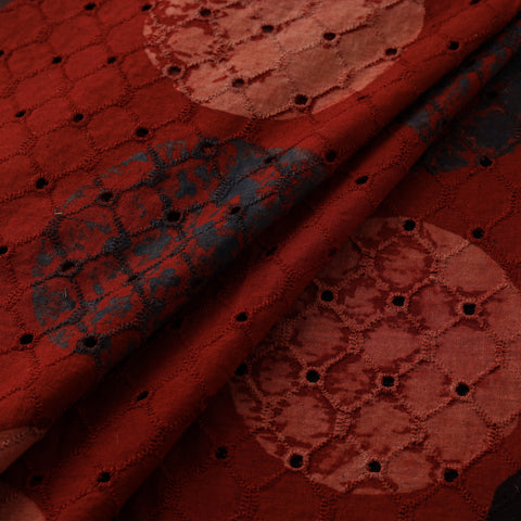 Ajrakh Hand Block Print Natural Dyed Cotton Hakoba Fabric 10