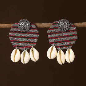 Multicolor - faida fabart shell work earrings - handcrafted