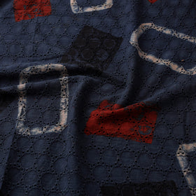Ajrakh Hand Block Print Natural Dyed Cotton Hakoba Fabric 08