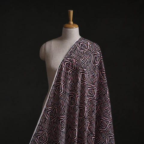 Multicolor - Sanganeri Block Print Pure Cotton Fabric 16