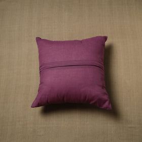 Blue - patchwork cotton kanchipuram cushion cover (16 x 16