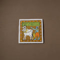 Handpainted Cheriyal Scroll Painting by Dhanalakota Sai Kiran (10 x 10 in) 12