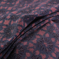Ajrakh Hand Block Print Merino Wool Handloom Natural Dyed Fabric 07