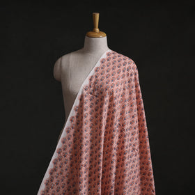 Pink - Sanganeri Block Print Pure Cotton Fabric 13