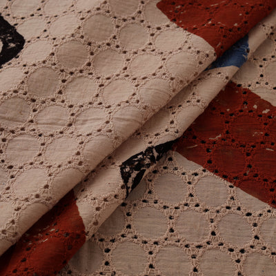 Ajrakh Hand Block Print Natural Dyed Cotton Hakoba Fabric 04
