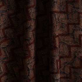 Brown - Sanganeri Block Print Pure Cotton Fabric 11
