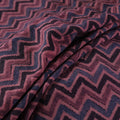 Ajrakh Hand Block Print Merino Wool Handloom Natural Dyed Fabric 10
