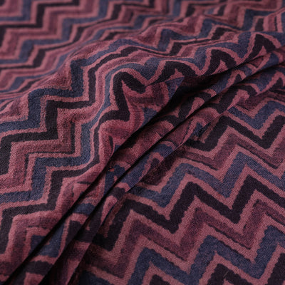 Ajrakh Hand Block Print Merino Wool Handloom Natural Dyed Fabric 10