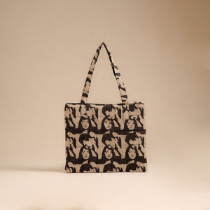 Black - Handcrafted Quilted Handbag 94