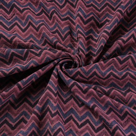 Ajrakh Hand Block Print Merino Wool Handloom Natural Dyed Fabric 10