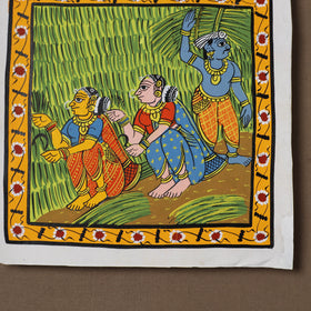 Handpainted Cheriyal Scroll Painting by Dhanalakota Sai Kiran (10 x 10 in) 17