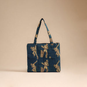 Blue - Handcrafted Quilted Handbag 97