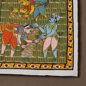 Handpainted Cheriyal Scroll Painting by Dhanalakota Sai Kiran (10 x 10 in) 18