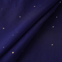 Blue - Traditional Handloom Chanderi Silk Cotton Fabric 04