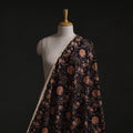 Black - Sanganeri Block Print Pure Cotton Fabric 06