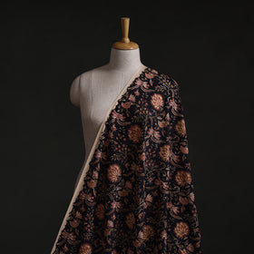 Black - Sanganeri Block Print Pure Cotton Fabric 06