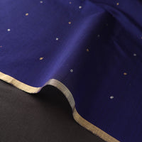 Blue - Traditional Handloom Chanderi Silk Cotton Fabric 04