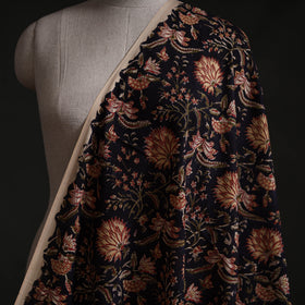 Black - Sanganeri Block Print Pure Cotton Fabric 06