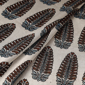 Mashru Silk Natural Dyed Block Print Ajrakh Fabric 19