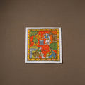 Handpainted Cheriyal Scroll Painting by Dhanalakota Sai Kiran (12 x 12 in) 28