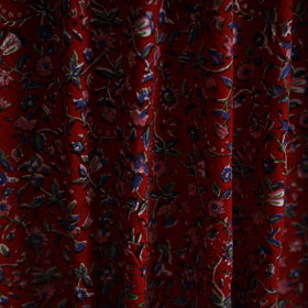Red - Sanganeri Block Print Pure Cotton Fabric 27