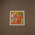 Handpainted Cheriyal Scroll Painting by Dhanalakota Sai Kiran (12 x 12 in) 29